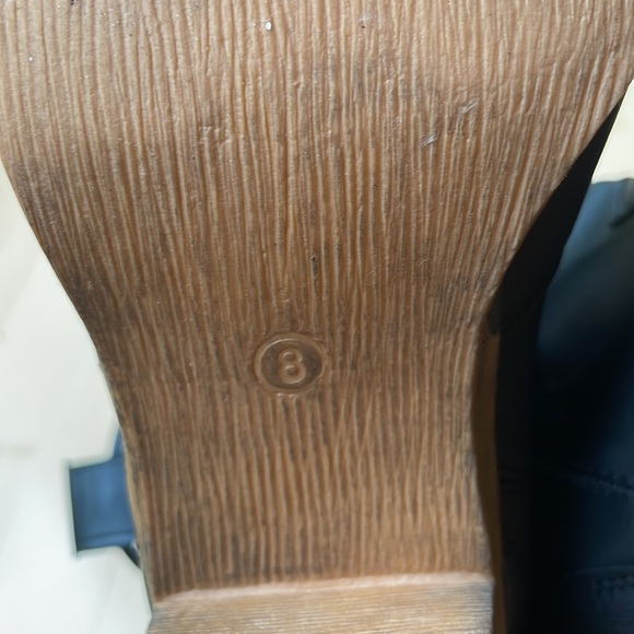 Charles Albert cowgirl boots W8 black with brown heel. Vegan leather - Picture 5 of 8